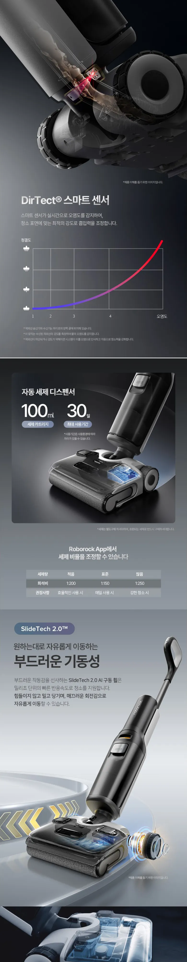 로보락 F25 ACE 아쿠아청소기 블랙 상세 4